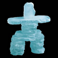 Frosted Inukshuk Sculpture (10")